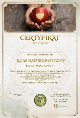 Certyfikat Naturopatyczny II